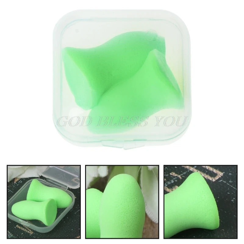 1 Pair Soft Foam Ear Plugs Tapered Travel Sleep Noise Prevention Earplugs Drop Shipping