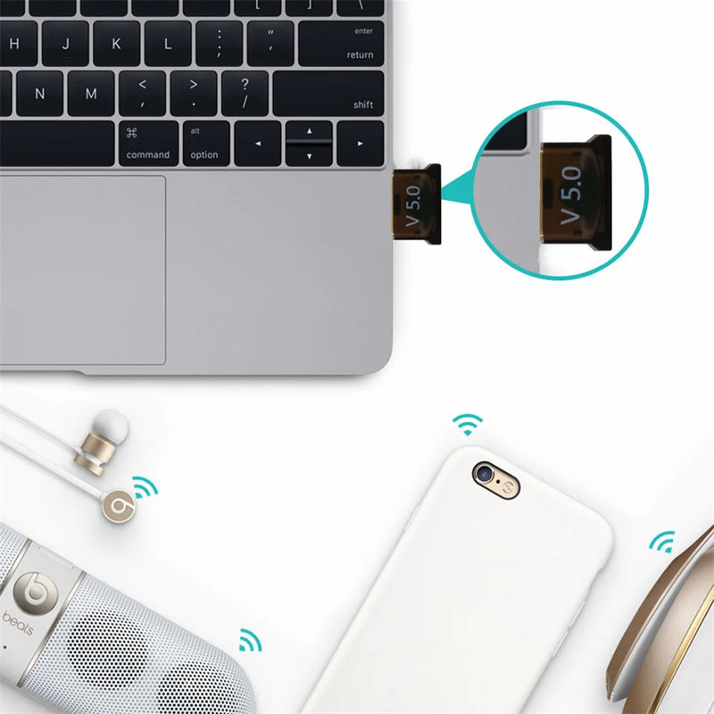 PzzPss USB Bluetooth 5.0 Adapter Dongle High Speed Transmitter Mini 5.0 4.0 Receiver For PC Computer - Visuel 2 | SAMAG