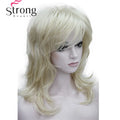 StrongBeauty Long Shaggy Layered Ombre Blonde Classic Cap Full Synthetic Wig Women's Wigs COLOUR CHOICES