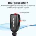 Retevis EAM002 Radio Headset 10pcs Walkie Talkie Accessories Earpieces PTT MIC for Motorola DP1400/GP2000/CP200/040 HYT