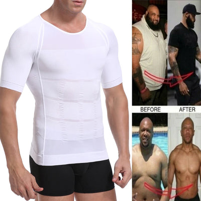 Classix Men Body Toning T-Shirt Gynecomastia Compression | SAMAG