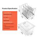Stainless Steel Sous Vide Rack , 11L Sous Vide Cooker Containers Detachable Dividers Separator for Immersion Circulators