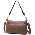Zency Women's Handbag 100% Genuine Leather Ladies Shoulder Crossbody Messenger Bag Fashion Hobos Black High Quality