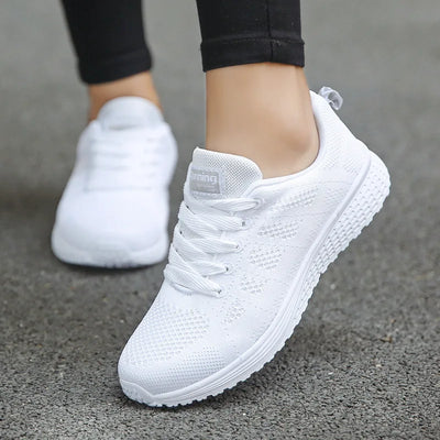 Women Casual Shoes Fashion Breathable Walking Mesh Flat | SAMAG