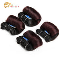 Curly Hair Bundles Malaysian Human Hair Weave Bundles 4Pcs/Lot Short Hair Products Wavy Bundles Human Hair Extensions