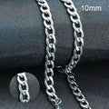 Vnox Men's Cuban Link Chain Necklace Stainless Steel Black Gold Color Male Choker colar Jewelry Gifts for - Visuel 19 | SAMAG