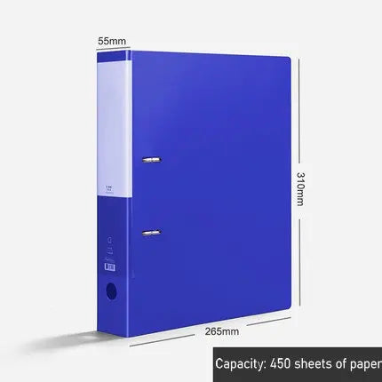 Colorful A4 File Cover 2-Ring Binder A4 File Folder For Document Organizer Office Supplies