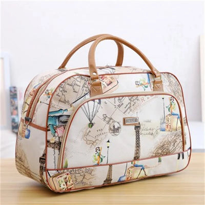 PU Leather Women Travel Duffel Bag for Men Large Capacity | SAMAG