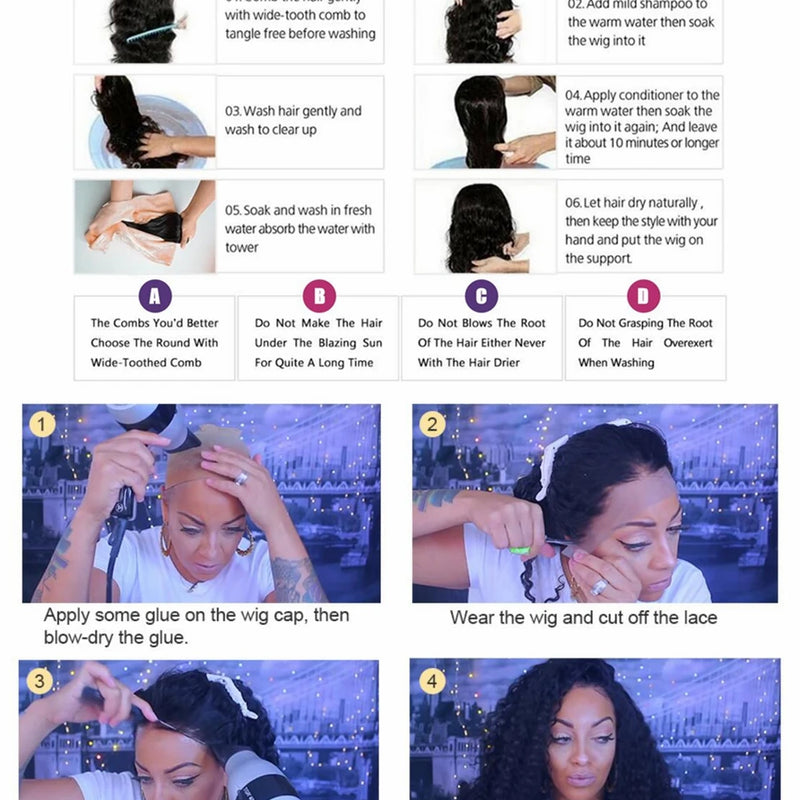 Highlight Water Wave Lace Frontal Wigs Human Hair 13x6/360 Lace Front Wig Blonde Highlights Colored 4/27 Silk Top Lace Front Wig
