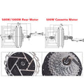 Motor wheel 1000W Electric bicycle 48V Hub motor 500W Ebike Geared motor MXUS XF19R Rear Motor Powerful 26" 27.5" 700C