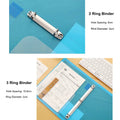 Fashion Colors Ring Binder A4 File Folder Folder 2-Rings Office Document Organizer File Storage A4 Binder Folder With Rings