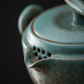 Ceramic Gongfu Travel Tea Set, Gorgeous Chinese Teapot Set with 2 Tea Cups, Portable Carrying Case