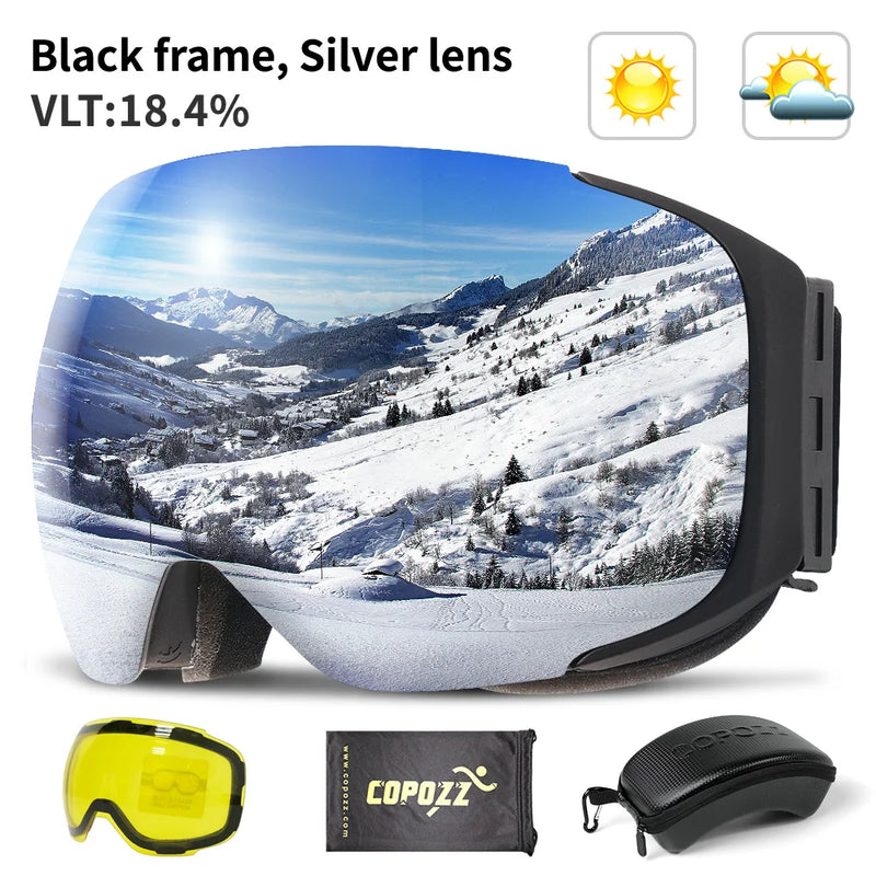 COPOZZ Magnetic Ski Goggles with 2s Quick - Change Lens - View 12 | SAMAG