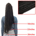 Synthetic Crochet Braiding Hair Extensions Dreadlocks Ombre Brown Colored X-TRESS Soft Straight Faux Locs Braids Hair For Women