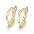 1 Pair Gold Plated  Earring Hooks Components Accessories Supplies For Woman DIY  Handmade Making Findings Jewelry  Wholesale