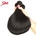 Sleek Brazilian Straight Human Hair Bundles 1/3/4 Pcs Hair Weaving Remy Bundles Human Hair Bone Straight Human Hair Extension