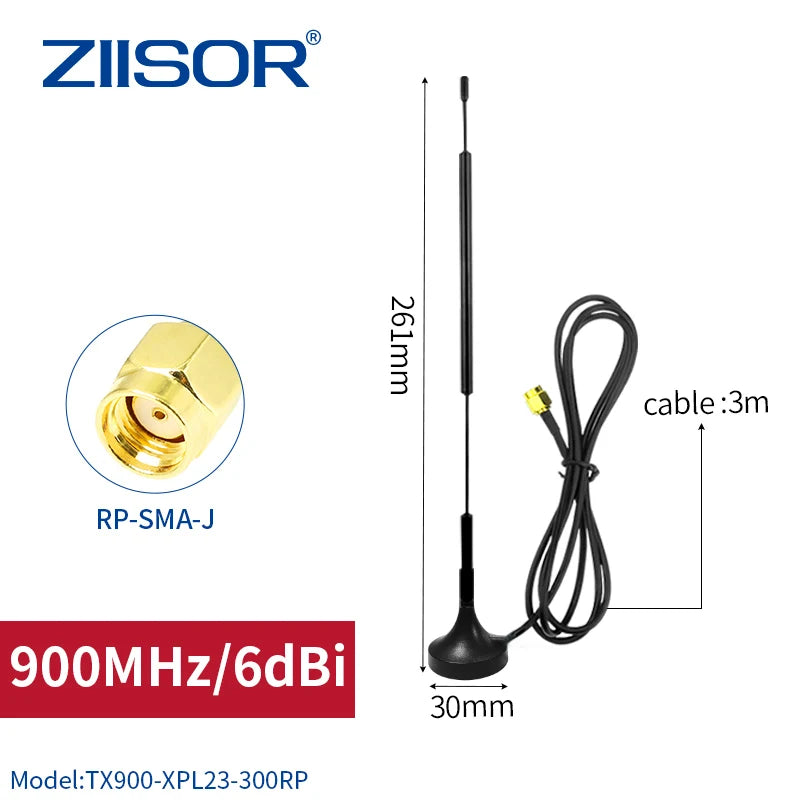 868 MHz LoRa Antenna WiFi 915 MHz Long Range Antena for 923 MHz RP SMA Male Helium Miner Antenna Indoor Low SWR