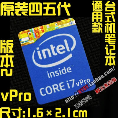 Hot Wholesale Original Core i7 3 4 5 6 7 8 9 10th Generation Laptop Desktop CPU Label Sticker