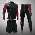 Men's Sports Suit MMA rashgard male Quick drying Sportswear Compression Clothing Fitness Training kit Thermal Underwear leggings