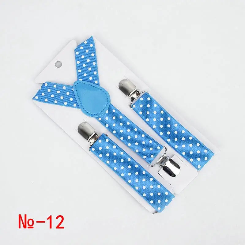 Fashion Polka Dot Colorful Children Belt Baby Boys Girls Suspenders Clip - on Y - Shape Braces Elastic - Visuel 7 | SAMAG