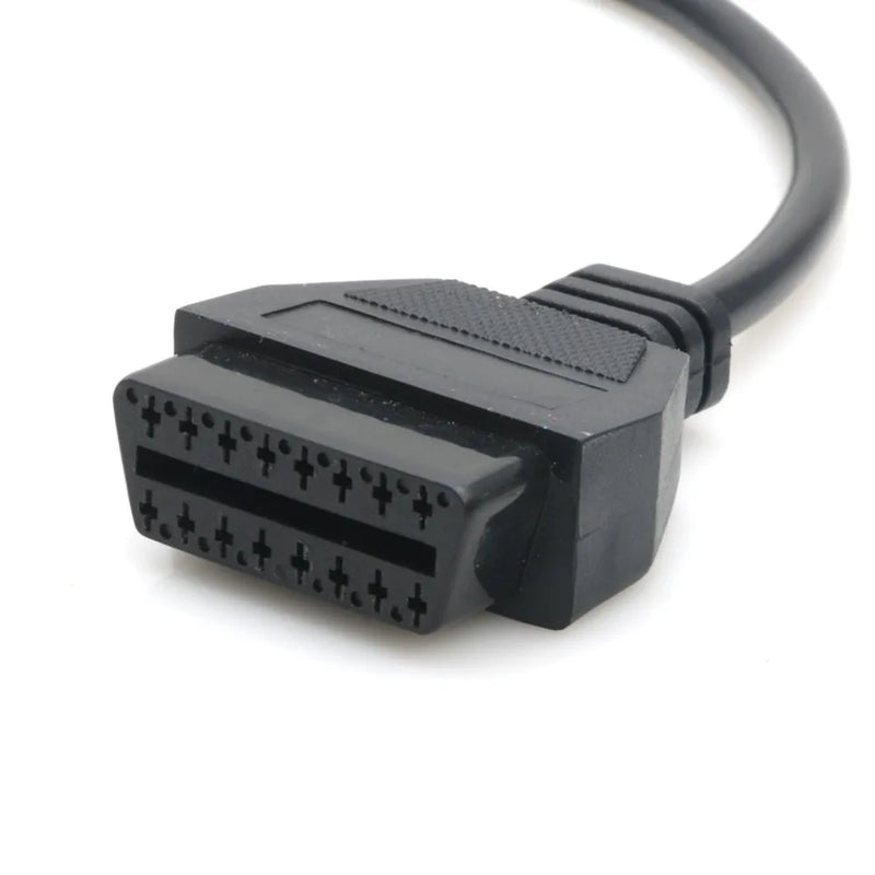 17 Pin to 16 Pin Cable OBDII OBD2 Cable Diagnostic Adapter Connector For Mazda