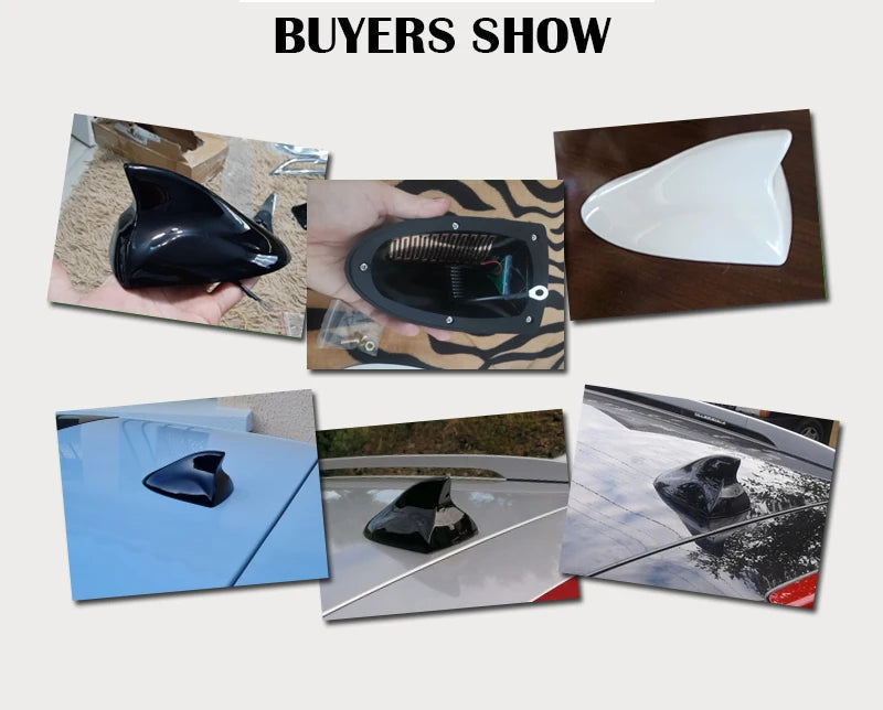 Car Shark Fin Antenna Roof Decoration Aerial Radio FM Signal for Ford Fiesta Kia BMW Citroen C4 Mini Cooper Opel 안테나 форд фиеста
