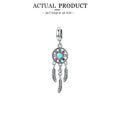 WOSTU 925 Sterling Silver Animal Cat Charm Pendant Heart Family Ladybug Bee Beads Fit Original Bracelet DIY Jewelry For Women