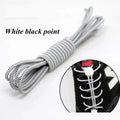 1 Pair 22 Colors Elastic Hiking Shoelaces Round Locking No Tie Shoe Laces Kids Adult Quick Lazy Laces Rubber Sneakers Shoelace