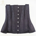 Annzley Classic Man Corset Long Waist Slim Korsett Black Underbust Corssette Korzet Sexy Body Shaper