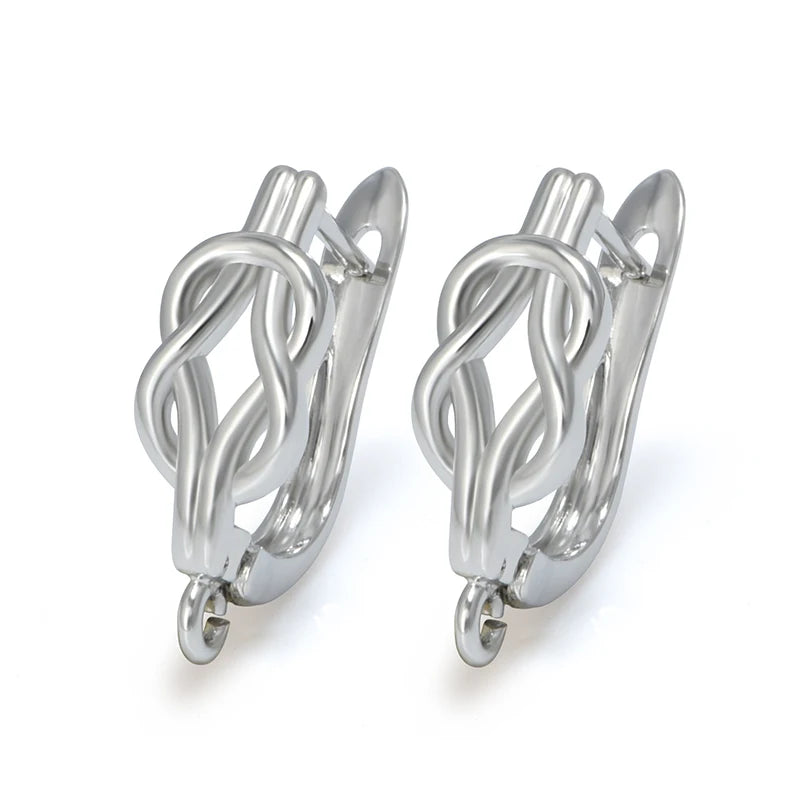1 Pair Gold Plated  Earring Hooks Components Accessories Supplies For Woman DIY  Handmade Making Findings Jewelry  Wholesale