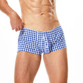 Men's Underwear Boxers Cotton Underpants High Quality Male Panties Boxer Shorts Plaid Point Comfortable Lounge Loose Underwears
