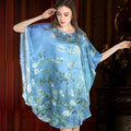 19MM100% Mulberry Silk Nightgowns For Women  Long Silk Nightgown Women Nightdress  Floral Real Silk sleepwear Ladies Female Gift