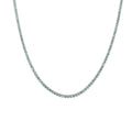 ANDYWEN 925 Sterling Silver 1.5mm Tennis Zircon Charm Long Chain Necklace Rock Punk Fashion Fine Jewelry Gift Wedding Party