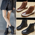 Handmade high-top shoes women's tide new  thick bottom plus velvet ins super fire retro leisure