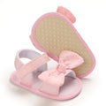Infant Baby Girls Summer Sandals with Flower Soft Sole Newborn Toddler First Walker Crib Dress Shoes