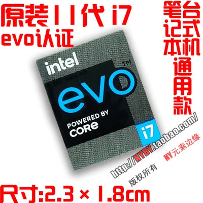New Original 11-Generation Core i9 i7 i5 i3 Evo Certified Notebook Desktop Computer Cpu Sticker Label