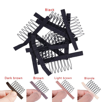 5 Colors Lace Wig Clips Steel Tooth Polyester Durable | SAMAG
