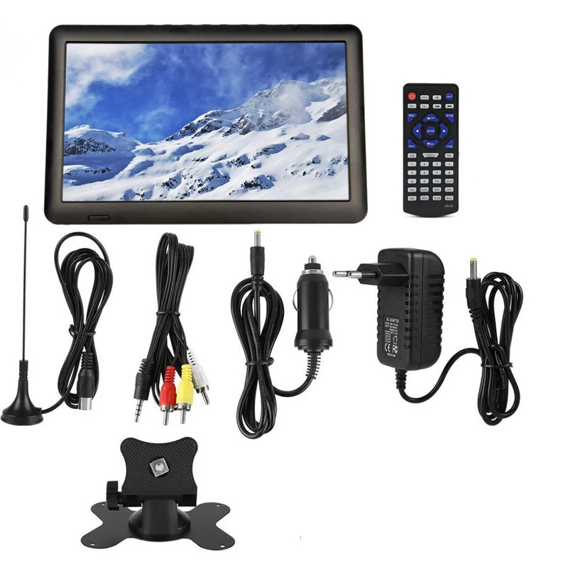 Leadstar & ASPURE Rechargeable HD 10.8 Inch Mini Tv Monitor DVBT2 ISDBT ATSC Portable Tv HDMI Input Player For Home Car Outdoor