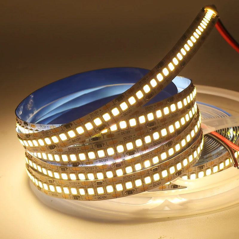 LED Strip Light 12V 24V 2835 5050 5054 5M RGB White Pink Red Blue Flexible LED Tape Ribblon 120LED 60LED 480LED Waterproof Decor