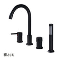 4Pcs Brass Bathroom Bathtub Faucet Bath Faucet Deck Mounted Handheld Tub Mixer Tap Cold Hot Mixer Water Tap With Hand Shower