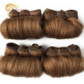 Brazilian Curly Hair Weave Bundles 100% Human Hair 4 Bundles Afro 1B 30 Burgundy Bundles Hair Extension 5 5 6 7 Inches Remy Hair