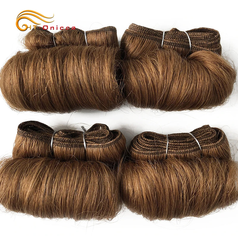 Brazilian Curly Hair Weave Bundles 100% Human Hair 4 Bundles Afro 1B 30 Burgundy Bundles Hair Extension 5 5 6 7 Inches Remy Hair