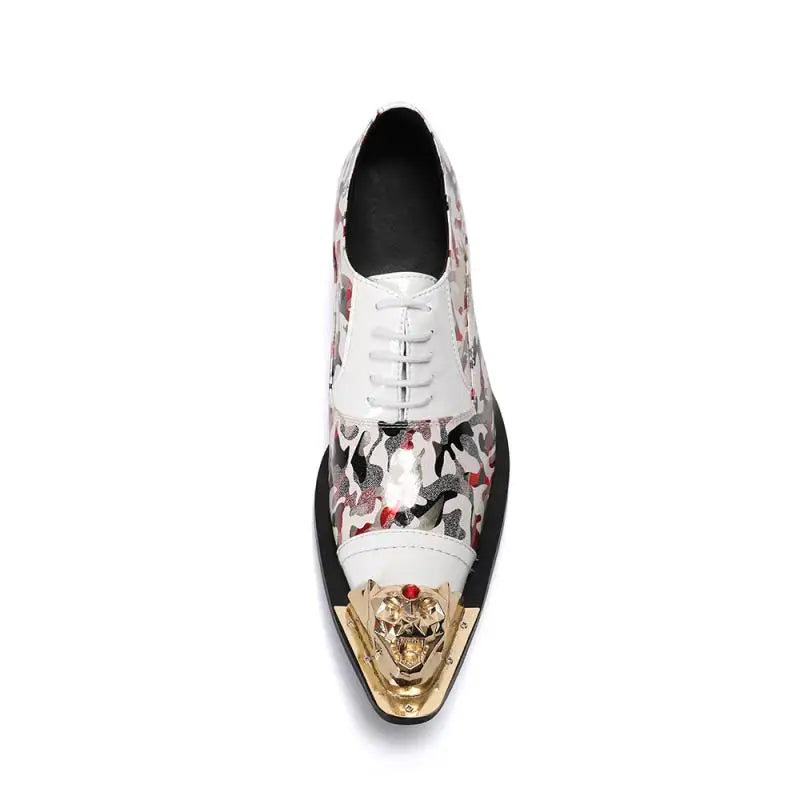 Men Pointed Toe Metal Ti Men's Dress  Fashion Handmade Chain Mens free shiping newest 2021-2 spring