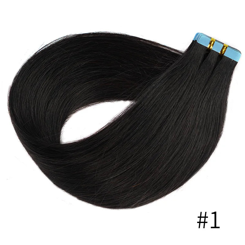 Doreen Copper Red Tape In Human Hair Extensions 16 to 24 Inch 50g/set PU Seamless Skin Weft 350# Colored Hair Extensions Tape in