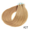 Doreen Copper Red Tape In Human Hair Extensions 16 to 24 Inch 50g/set PU Seamless Skin Weft 350# Colored Hair Extensions Tape in
