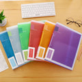 Fashion Colors Ring Binder A4 File Folder Folder 2-Rings Office Document Organizer File Storage A4 Binder Folder With Rings