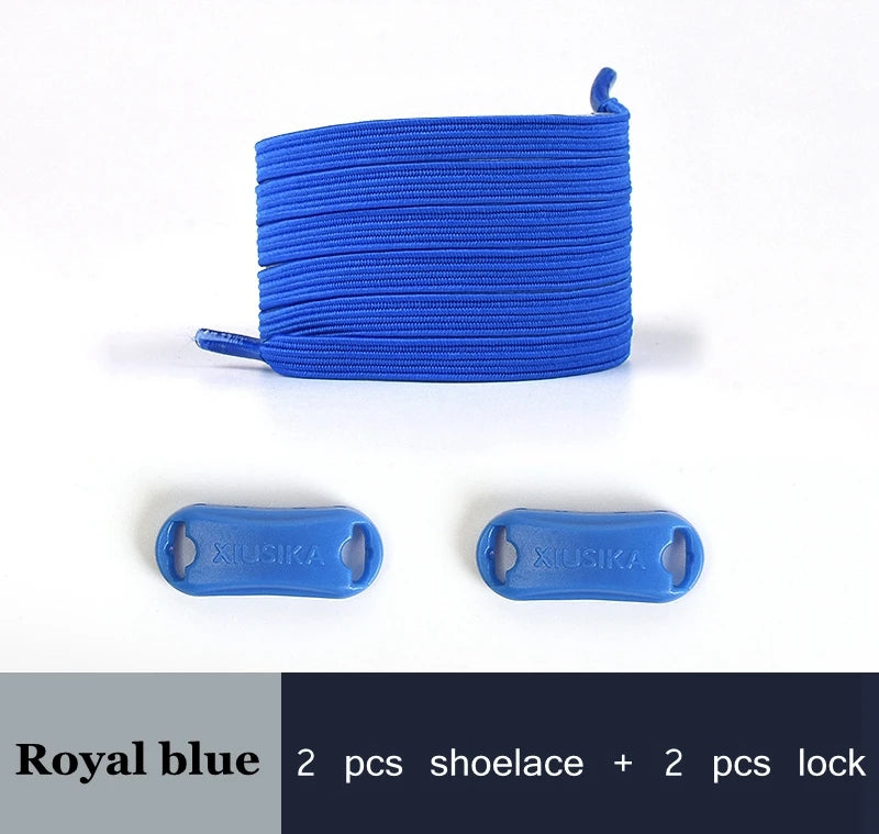 2022 New No Tie Shoe laces Elastic Laces Sneakers Flat Shoelaces without ties Kids Adult Quick Shoe lace Rubber Bands for Shoes