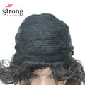 StrongBeauty Short Wig Soft Tousled Curls Blonde Highlights Full Synthetic Wigs COLOUR CHOICES