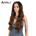 Noble 13x4 Lace Front Wig Synthetic 28 inch Long wavy ombre blonde Wigs For Women Ombre Lace Front Wig Synthetic Lace Front Wig