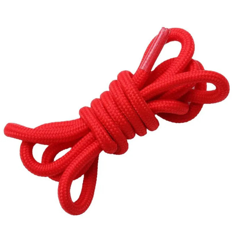 1 Pair Round Shoelaces Top Quality Polyester Classic Off White Shoe laces Do not fade Outdoor Leisure Sneakers Shoe lace Unisex